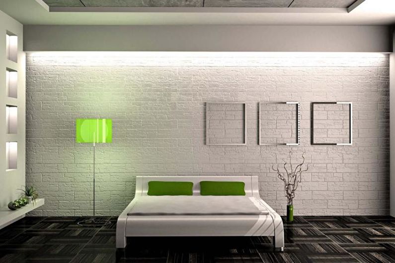 Minimalismo estilo quarto design de interiores - foto