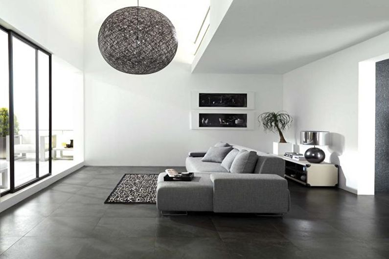 Minimalismo estilo sala design de interiores - foto