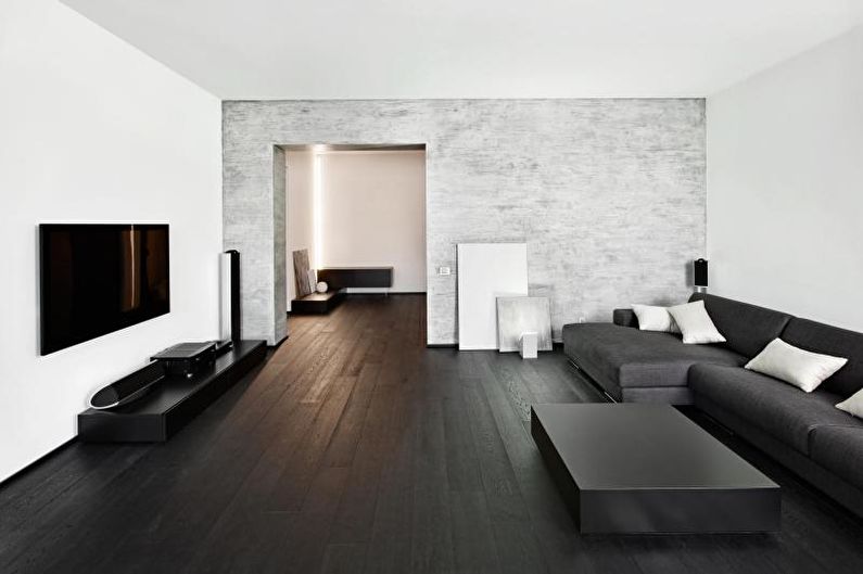 Minimalismo estilo sala design de interiores - foto