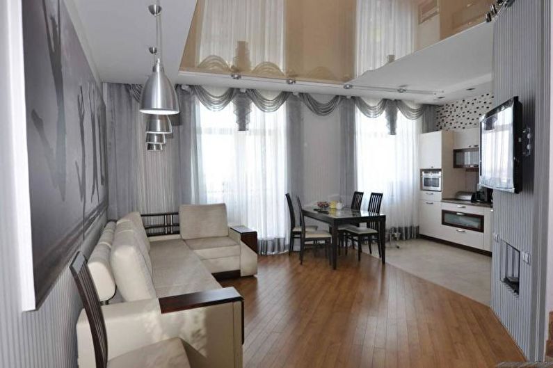 Interior design of a studio apartment in Khrushchev - photo