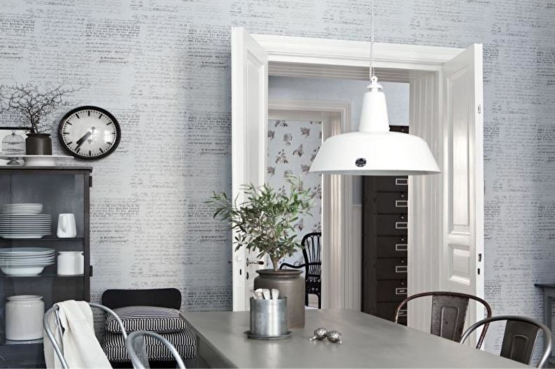 Gray Kitchen Design - Wall Decoration