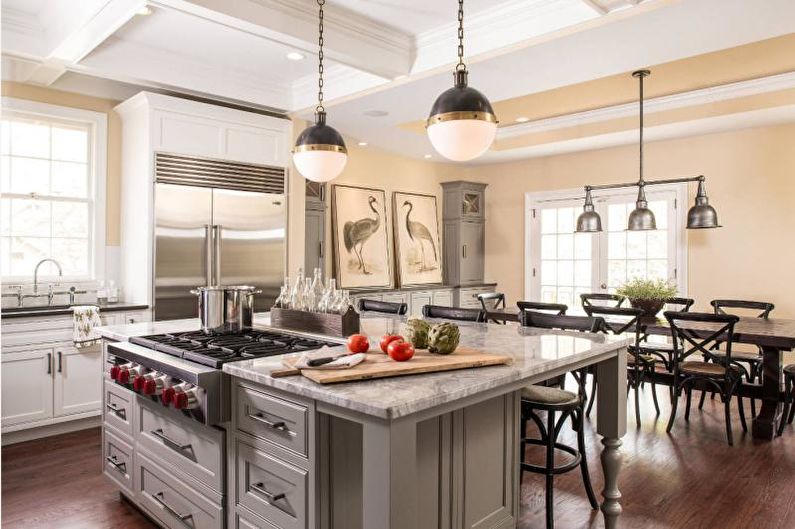 Gray Kitchen Design - Meubles de cuisine