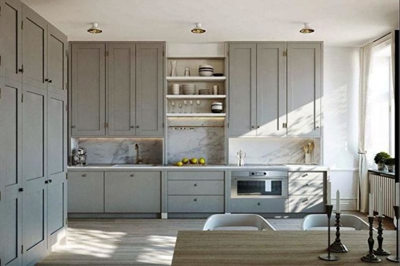 Gray Kitchen Design - Verlichting