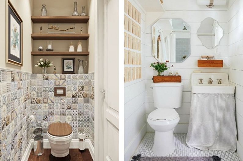 Small Provence Style Toilet - Interior Design