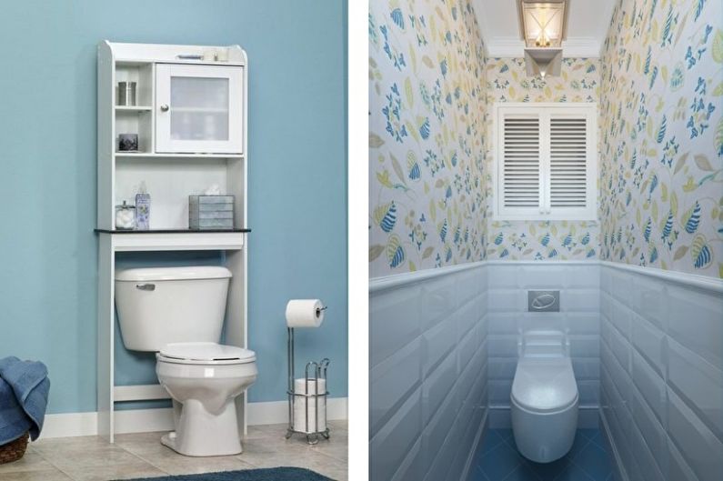 Blue Little Toilet - Interiørdesign