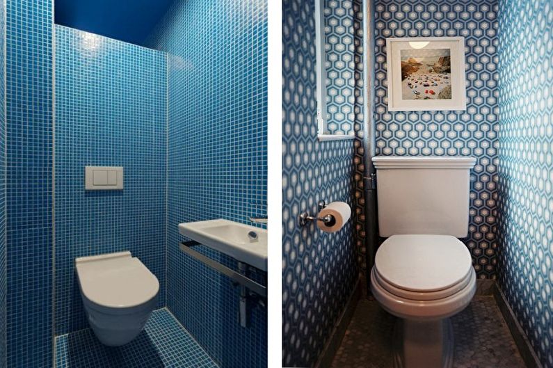 Blue Little Toilet - Diseño de interiores