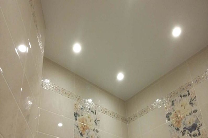 Small Toilet Design - Ceiling Finish