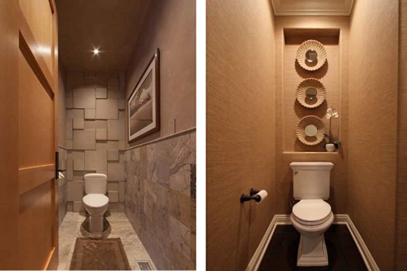 Interior design of a small toilet - photo