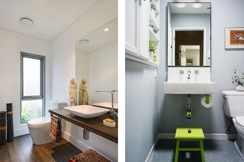 Diseño interior de un baño pequeño - foto