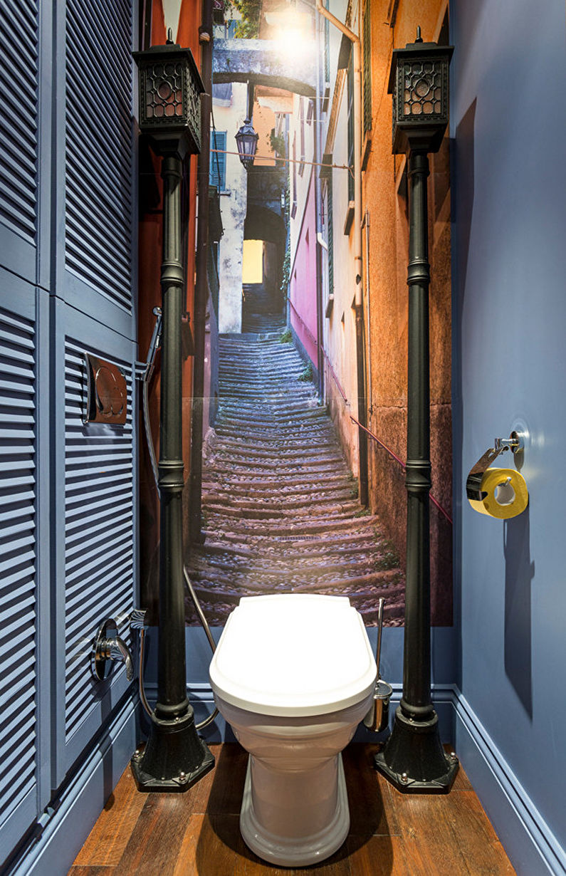 Aménagement intérieur d'une petite toilette - photo