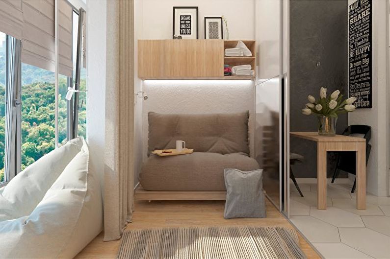 Pequeño apartamento de estilo escandinavo - Diseño de interiores