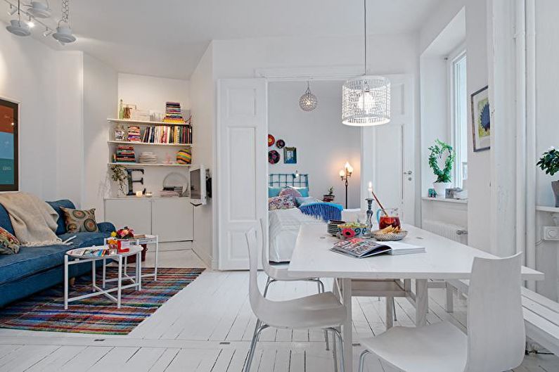 Pequeño apartamento de estilo escandinavo - Diseño de interiores