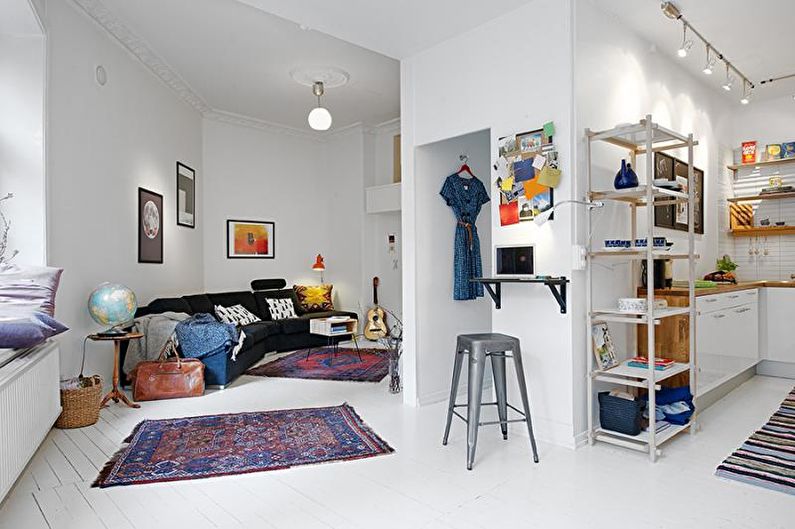 Diseño interior de un pequeño apartamento - foto