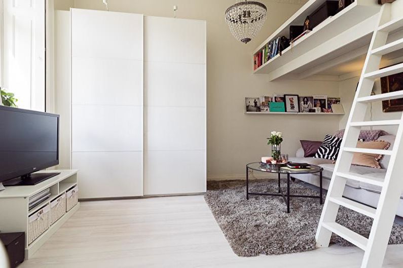 Interieur van een klein appartement - foto