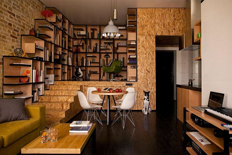 Diseño interior de un pequeño apartamento - foto