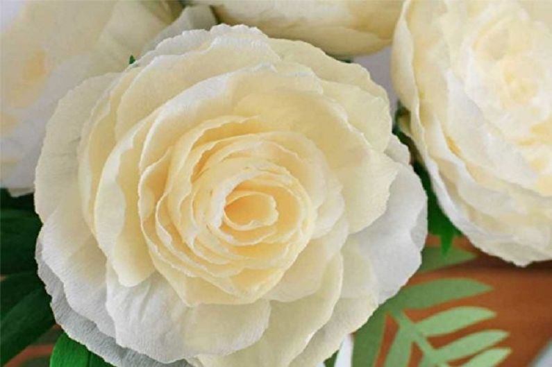 Flors de paper de bricolatge - Roses