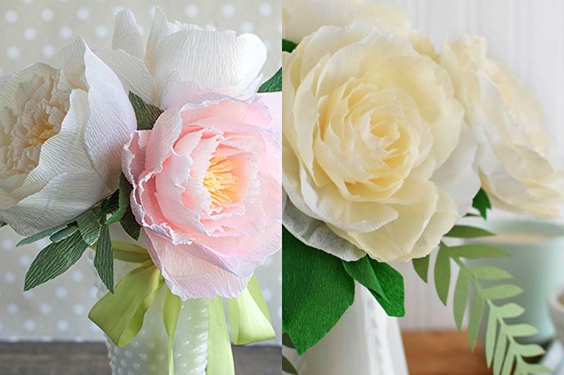 Peonies - Flors de paper de bricolatge