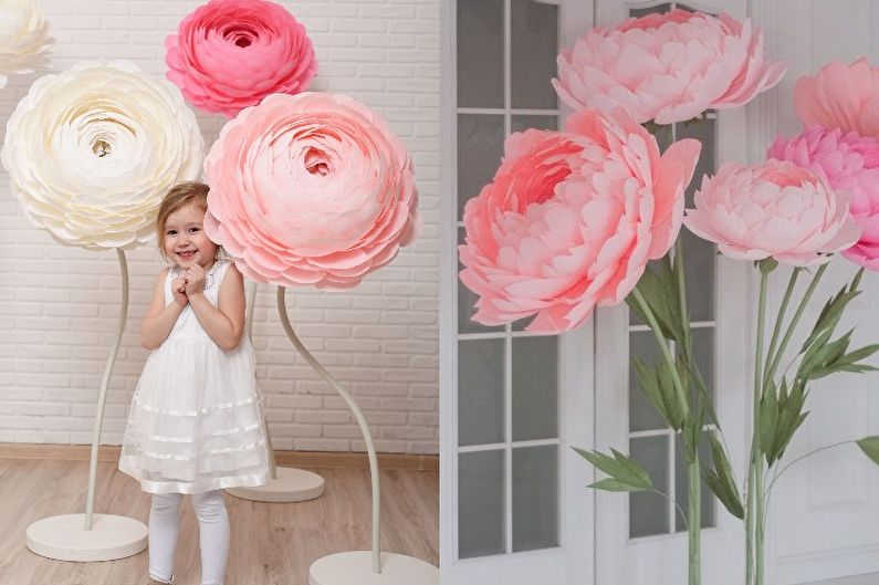 Flores de papel DIY - foto