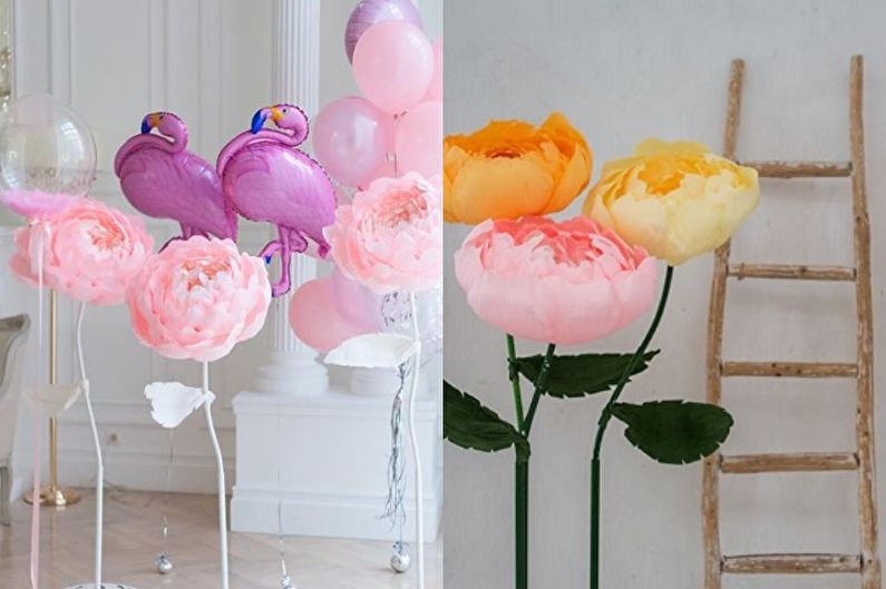 Flores de papel DIY - foto