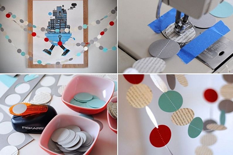 Guirlandes de papier - artisanat en papier bricolage