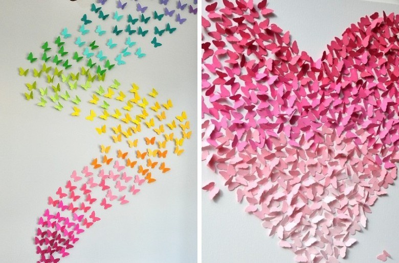 Lovely Butterflies - Manualidades de papel DIY