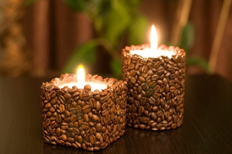 Vela de café - velas decorativas de bricolaje