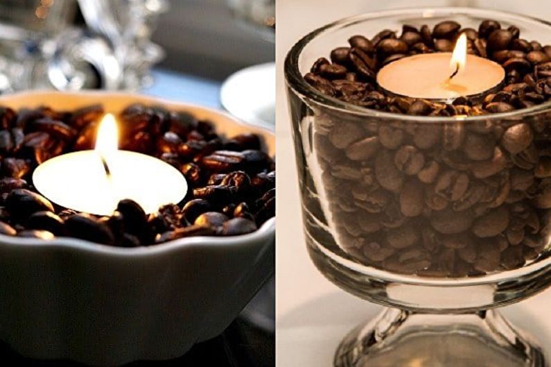 Coffee candle - DIY decorative candles