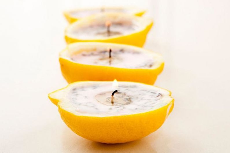 Lemon Candle - DIY decoratieve kaarsen