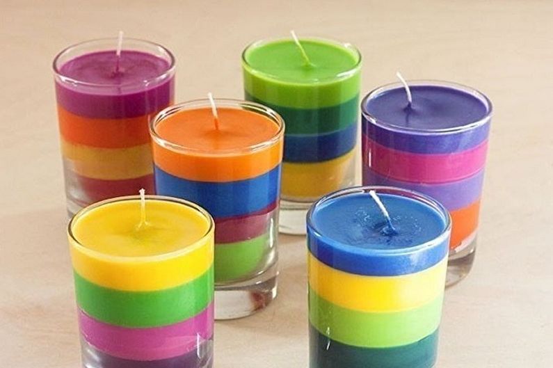 Colorful Candles - เทียนตกแต่ง DIY