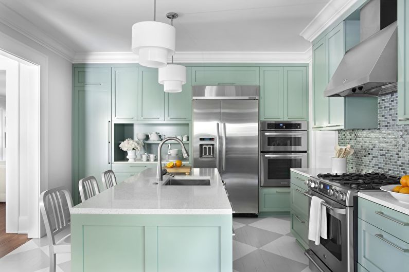 Turquoise Kitchen Design - Plafondafwerking