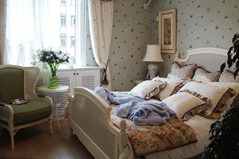 Schlafzimmer im Landhausstil - Innenarchitekturfoto