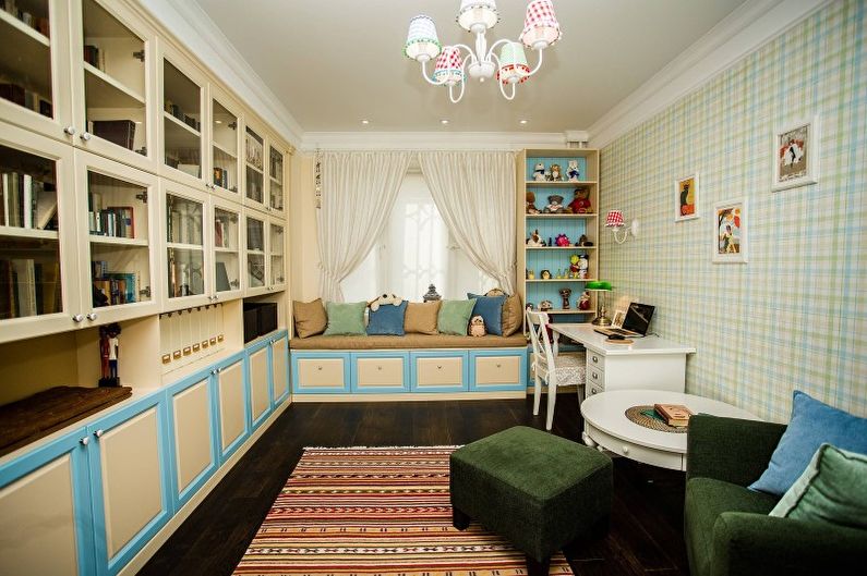 Quarto infantil em estilo country - foto de design de interiores