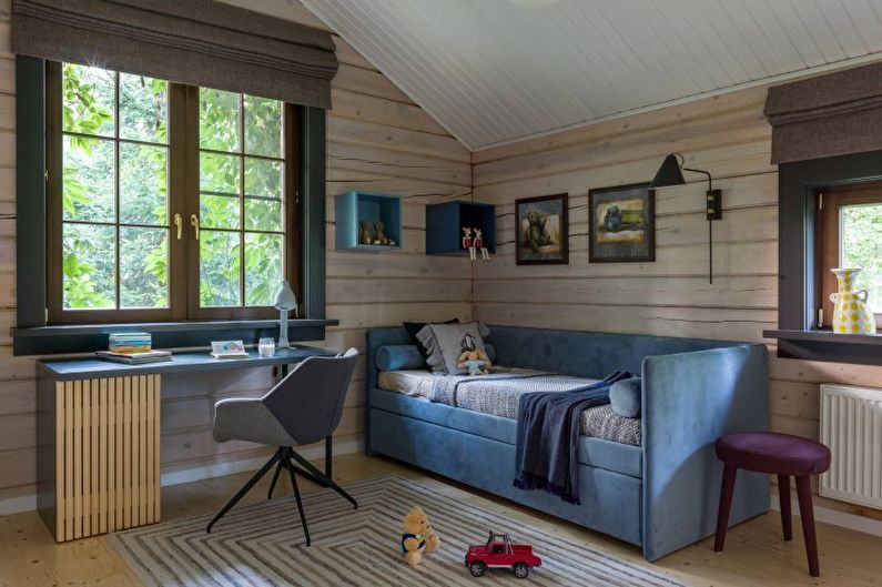 Quarto infantil em estilo country - foto de design de interiores