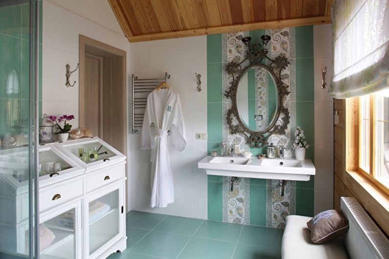 Country tarzı banyo - iç tasarım fotoğraf