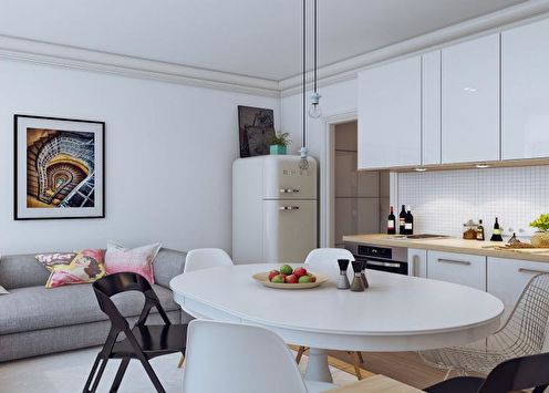 Dizajnerski studio apartman u Hruščovu (65 fotografija)