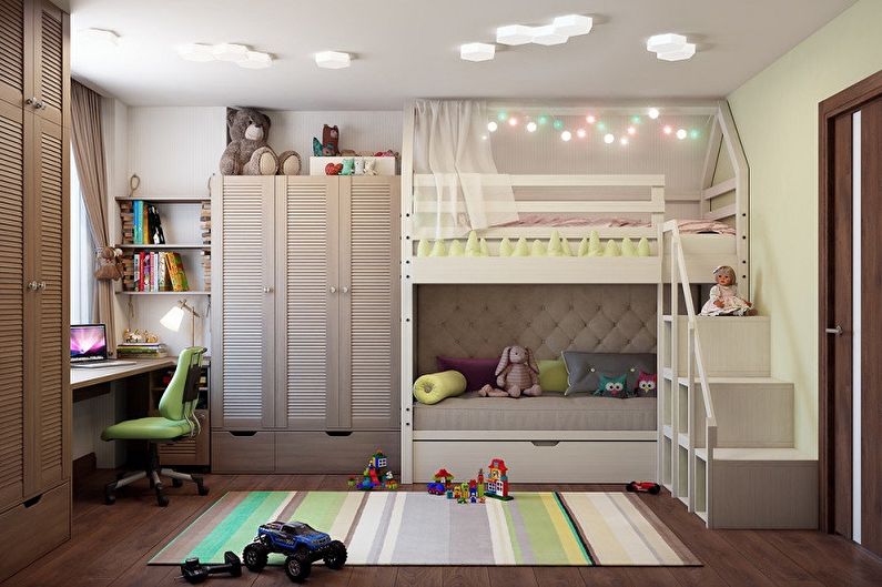 Design de um quarto infantil para menino e menina - Escolha uma cor