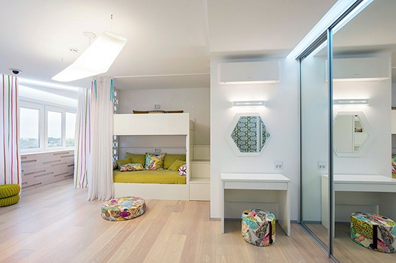 Design de quarto infantil para menino e menina - estilo