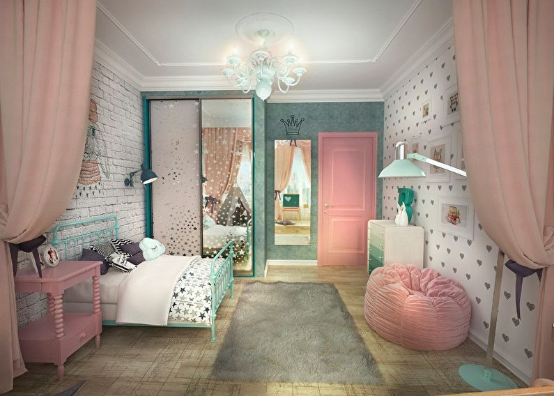 Design of a children's room for a girl - photo 2