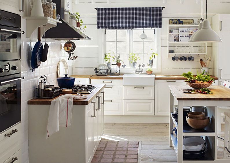 Design de interiores de cozinha em estilo country - foto