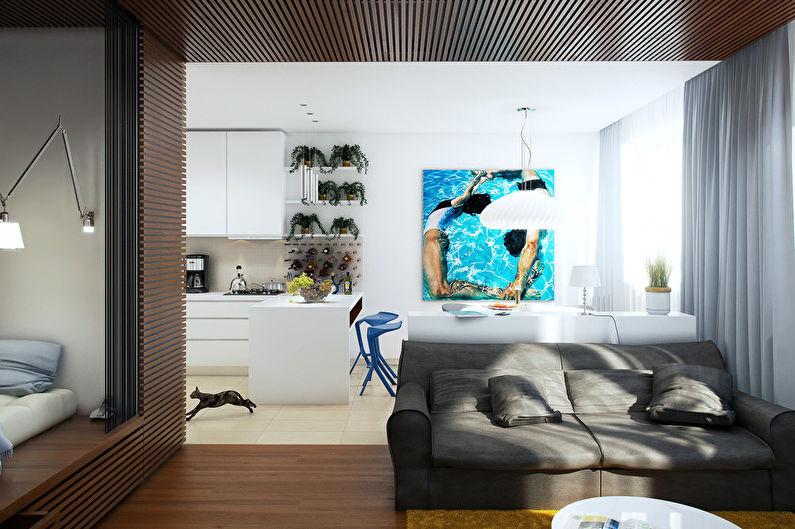 Tema del Mar: Projecte d'apartaments petits, 60 m2 - foto 1