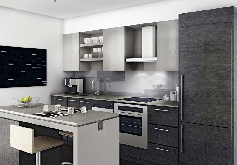 Kitchen design in modern style - photo