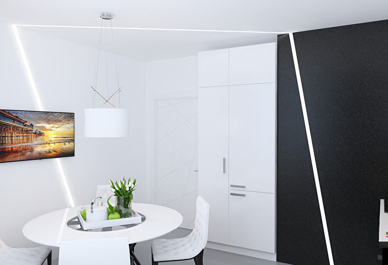 Black and White Kitchen Interior - photo 2