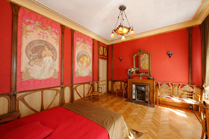 Art Nouveau Bedroom, Ranska - valokuva 1