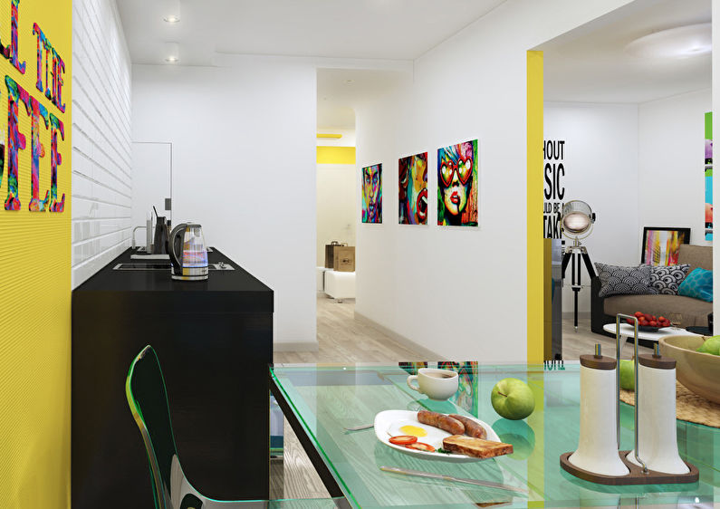 Pop Art invázió: 46 m2-es apartman - 8. fotó