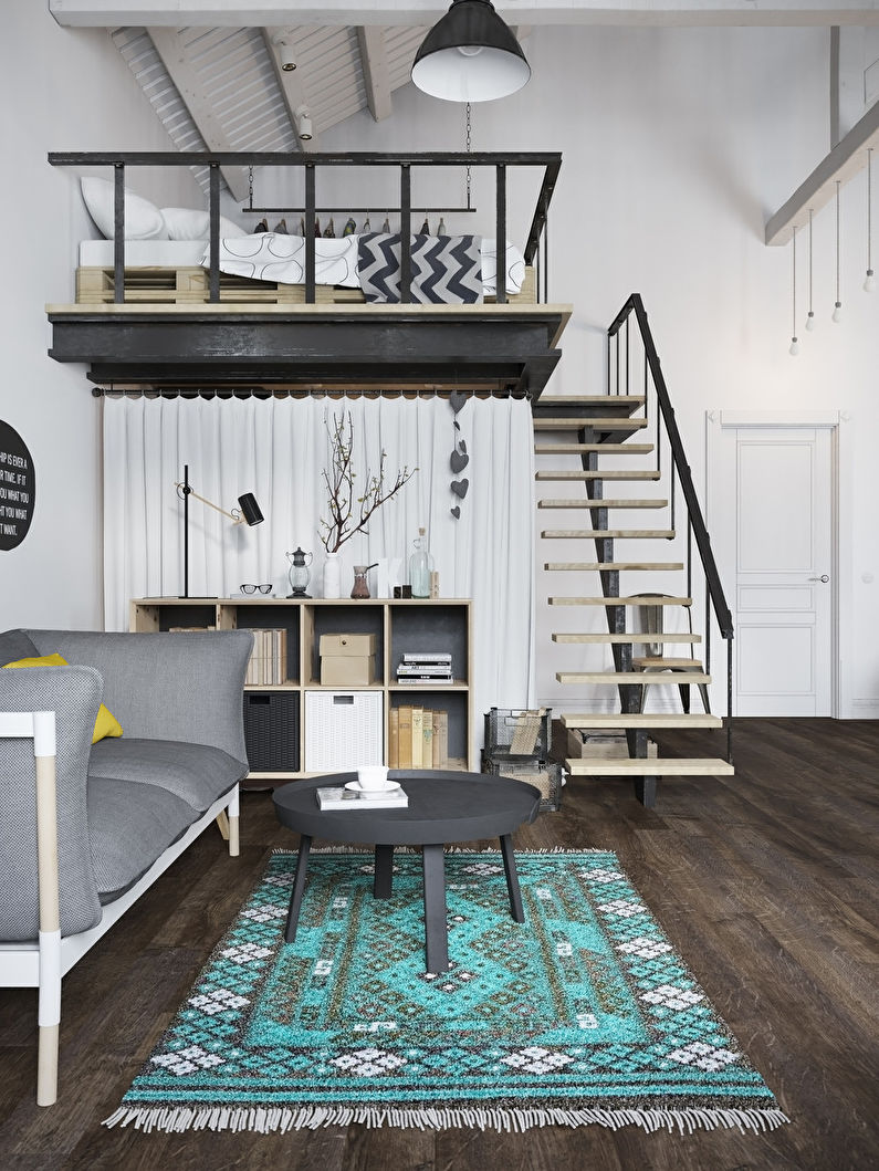 Scandinavian Loft Style -huoneisto - kuva 3