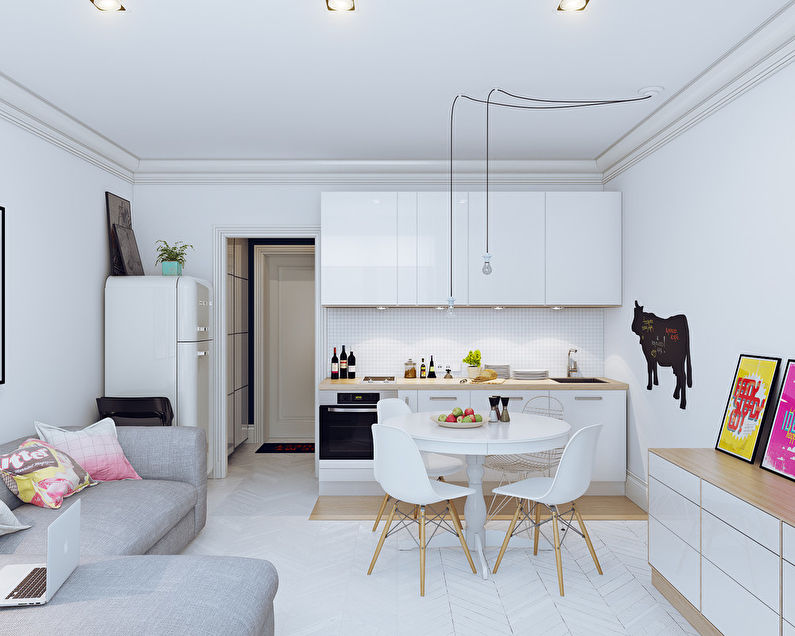 Diseño de un pequeño apartamento de 25 m2. - foto 2