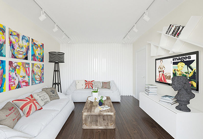 Dialogue of Contrasts: Apartment 57 m2 - photo 1