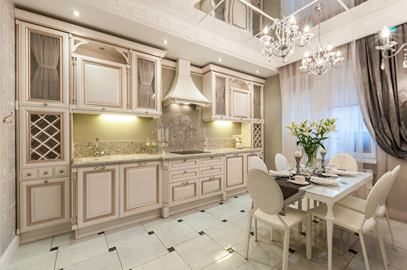 French style kitchen interior