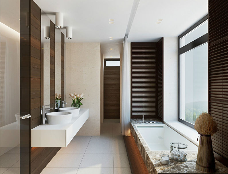 “In the zone of comfort and coziness”: Bathroom interior