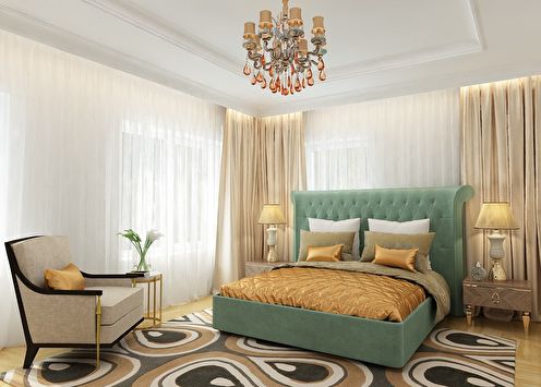 Neoclassical style bedroom design